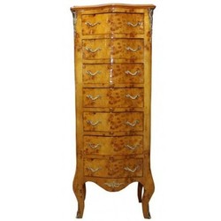 Casa Padrino Barock Kommode 7 Schubladen Mahagoni Vogelaugen Ahorn Hellbraun Braun Möbel Baroque Chest of Drawers Furniture Interior Möbel Einrichtung Casa Padrino Barock Kommode 7 Schubladen Mahagoni Vogelaugen Ahorn Hellbraun Braun Möbel Baroque Chest of Drawers Furniture Interior Möbel Einrichtung