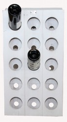 Casa Padrino Designer Wine Rack made of Wood in Shabby Chic for 30 Bottles, H 69 cm, W 40 cm, D 59 cm Casa Padrino Designer Wine Rack made of Wood in Shabby Chic for 30 Bottles, H 69 cm, W 40 cm, D 59 cm