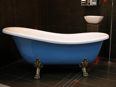 Détaché de bain de luxe Art Nouveau Roma Lumière Bleu / Blanc / or ferraille 1470mm - salle de bains baroque Détaché de bain de luxe Art Nouveau Roma Lumière Bleu / Blanc / or ferraille 1470mm - salle de bains baroque