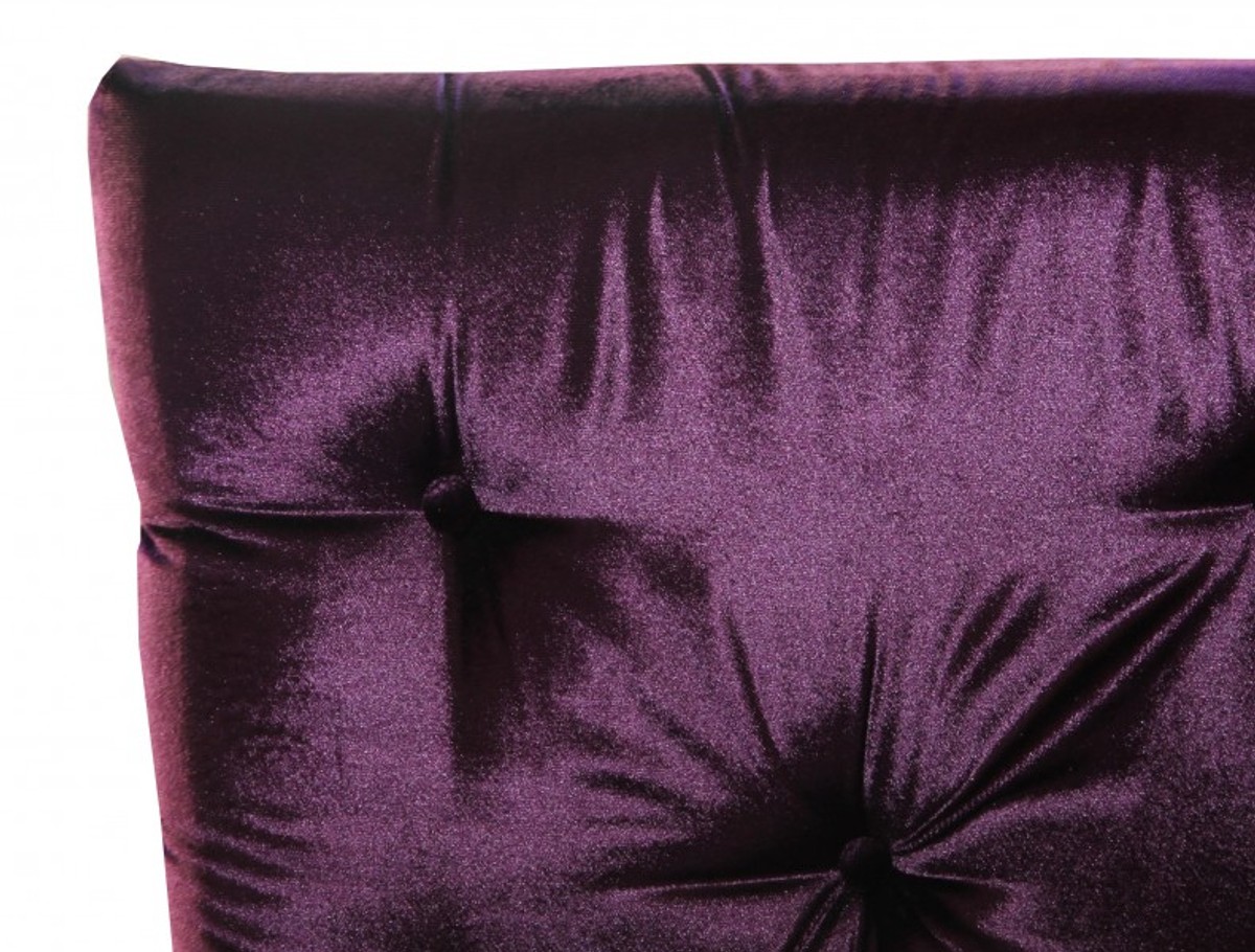 Casa Padrino Barocco Cena Chair Viola / Argento - Sedia design - qualità di lusso con schienale alto poltrona alta Casa Padrino Barocco Cena Chair Viola / Argento - Sedia design - qualità di lusso con schienale alto poltrona alta