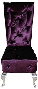 Casa Padrino Luxus Hochlehn Stuhl Hochlehner Barock Baroque High Back Chair Chairs Lila Silber Purple Silver Furniture Dining Room Esszimmer Möbel Casa Padrino Luxus Hochlehn Stuhl Hochlehner Barock Baroque High Back Chair Chairs Lila Silber Purple Silver Furniture Dining Room Esszimmer Möbel