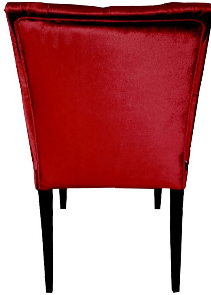 Casa Padrino Barock Esszimmer Stuhl Bordeaux Rot / Schwarz - Designer Stuhl - Luxus Qualität Casa Padrino Barock Esszimmer Stuhl Bordeaux Rot / Schwarz - Designer Stuhl - Luxus Qualität