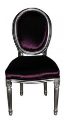 Casa Padrino baroque dîner Chaise Purple - Chaise design - qualité de luxe Casa Padrino baroque dîner Chaise Purple - Chaise design - qualité de luxe