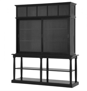 Casa Padrino Vitrina de Lujo Bristol de Madera Maciza Negro 230 x 191 x 69 cm Estilo Barroco Modernismo Rococó Casa Padrino Vitrina de Lujo Bristol de Madera Maciza Negro 230 x 191 x 69 cm Estilo Barroco Modernismo Rococó