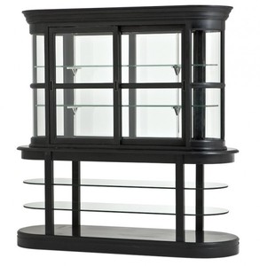 Casa Padrino Vitrina de Lujo Birmingham Estilo Barroco Negro Madera Maciza 200 x 70 x 203 cm Casa Padrino Vitrina de Lujo Birmingham Estilo Barroco Negro Madera Maciza 200 x 70 x 203 cm