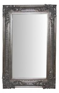 Casa Padrino Baroque Wall Mirror Silver Antique Look - Noble & Magnificent Casa Padrino Baroque Wall Mirror Silver Antique Look - Noble & Magnificent