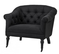 Casa Padrino Sillón Barroco de Lujo Paris Negro - Elegante Butaca para Hoteles y Espacios de Lujo 91 x 83,5 x 76 cm Casa Padrino Sillón Barroco de Lujo Paris Negro - Elegante Butaca para Hoteles y Espacios de Lujo 91 x 83,5 x 76 cm