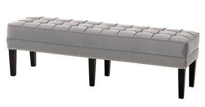Feci di lusso Casa Padrino Chesterfield Leeds sgabello grigio - Mobili camere da letto soggiorno - collezione di lusso Feci di lusso Casa Padrino Chesterfield Leeds sgabello grigio - Mobili camere da letto soggiorno - collezione di lusso