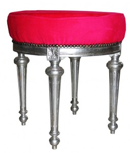 Casa Padrino Sitzhocker Pink Sulber