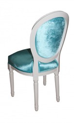 Casa Padrino Barock Esszimmer Stuhl Türkis - Designer Stuhl aus massivem Buchenholz - 99 x 50 x 50 cm Casa Padrino Barock Esszimmer Stuhl Türkis - Designer Stuhl aus massivem Buchenholz - 99 x 50 x 50 cm