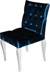Casa Padrino Sedia da Pranzo Barocca Blu - Sedia di Design di Lusso in Legno di Faggio Massello - 89 x 47 x 50 cm Casa Padrino Sedia da Pranzo Barocca Blu - Sedia di Design di Lusso in Legno di Faggio Massello - 89 x 47 x 50 cm