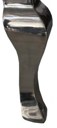 Casa Padrino Barock Esszimmer Stuhl Grau / Silber - Luxuriöser Hochlehner aus massivem Aluminium mit Samtbezug - 117 x 50 x 56 cm Casa Padrino Barock Esszimmer Stuhl Grau / Silber - Luxuriöser Hochlehner aus massivem Aluminium mit Samtbezug - 117 x 50 x 56 cm