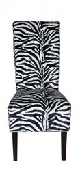 Casa Padrino Stuhl Zebra Schwarz Weiß Esszimmer Dining Room Chair Chairs Furniture Black White Furniture Interior Möbel