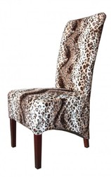 Casa Padrino Limited Edition Designer Chesterfield Esszimmer Stuhl Leopard - Club Möbel Casa Padrino Limited Edition Designer Chesterfield Esszimmer Stuhl Leopard - Club Möbel