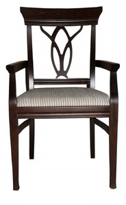 Casa Padrino Biedermeier sedia con braccioli beige / marrone - Mobili Ristorante Hotel ristorante posti a sedere