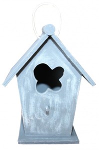 Casa Padrino Designer Vogelhaus Vogelpalast in Blau - 18 x 17 x 24 cm