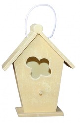Casa Padrino Designer Vogelhaus Mini in Gelb - Dekoratives Vogelhaus aus Holz, Höhe 19 cm, Breite 14 cm, Tiefe 10 cm Casa Padrino Designer Vogelhaus Mini in Gelb - Dekoratives Vogelhaus aus Holz, Höhe 19 cm, Breite 14 cm, Tiefe 10 cm