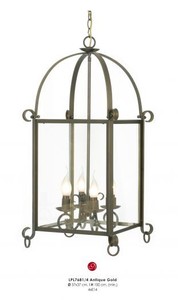 Casa Padrino baroque hanging lamp antique gold Ø 37 x H. 100 cm - Baroque lamp