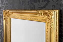 Casa Padrino Baroque Wall Mirror, ornate mirror in Antique Gold, height 55 cm, width 45 cm, depth 4 cm