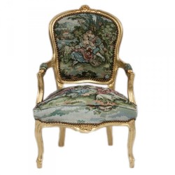 Casa Padrino Barock Salon Stuhl Gobelin Gobbelin Gold Salonstuhl Barockstuhl Baroque Arm Chair Chairs Stühle Wohnzimmer Living Room Casa Padrino Barock Salon Stuhl Gobelin Gobbelin Gold Salonstuhl Barockstuhl Baroque Arm Chair Chairs Stühle Wohnzimmer Living Room