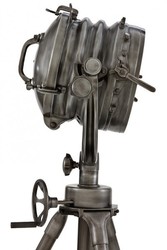 Casa Padrino Industrial Studioleuchte Marine Lampe im Industrie Design - Gunmetal Finish - B 47 cm x H 220 cm