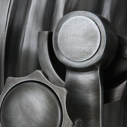 Casa Padrino Industrial Studioleuchte Marine Lampe im Industrie Design - Gunmetal Finish - B 47 cm x H 220 cm