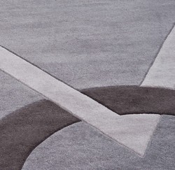 Casa Padrino Tapis de luxe avec motif méandre, Gris/Marron, 200 x 300 cm Casa Padrino Tapis de luxe avec motif méandre, Gris/Marron, 200 x 300 cm