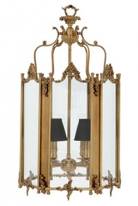 Casa Padrino Baroque Pendant Lamp in Antique Brass Look, 4-Light Chandelier, Width 39 cm, Height 73 cm, Depth 42 cm Casa Padrino Baroque Pendant Lamp in Antique Brass Look, 4-Light Chandelier, Width 39 cm, Height 73 cm, Depth 42 cm