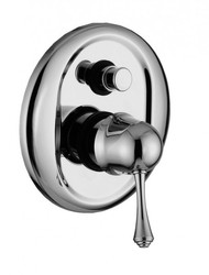 Luxury Bath Accessories - Art Nouveau Retro Under plaster mixer with push button showers Chrome Series Milano - Made in Italy Luxury Bath Accessories - Art Nouveau Retro Under plaster mixer with push button showers Chrome Series Milano - Made in Italy