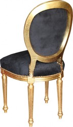 Casa Padrino Silla de comedor barroca Negro / Oro / Mod2 / Ronda Casa Padrino Silla de comedor barroca Negro / Oro / Mod2 / Ronda