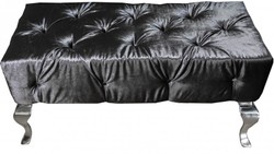 Casa Padrino lusso barocco sgabello grigio / argento - Designer Seat - Sgabello - qualità di lusso Casa Padrino lusso barocco sgabello grigio / argento - Designer Seat - Sgabello - qualità di lusso