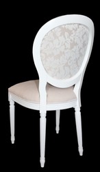 Silla Casa Padrino barroco Cena sin brazos crema / blanco - Silla design - calidad de lujo Silla Casa Padrino barroco Cena sin brazos crema / blanco - Silla design - calidad de lujo