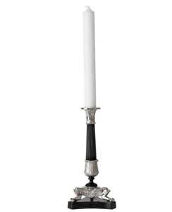 Casa Padrino luxury candle holders Nickel Finish Paris - heavy version - Candlestick Casa Padrino luxury candle holders Nickel Finish Paris - heavy version - Candlestick