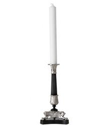 Casa Padrino luxury candle holders Nickel Finish Paris - heavy version - Candlestick Casa Padrino luxury candle holders Nickel Finish Paris - heavy version - Candlestick