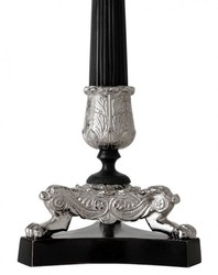 Casa Padrino luxury candle holders Nickel Finish Paris - heavy version - Candlestick Casa Padrino luxury candle holders Nickel Finish Paris - heavy version - Candlestick