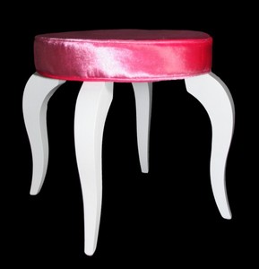 Hocker Rosa Weiß Barock Hocker Rosa Weiß Barock