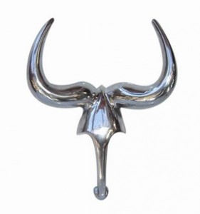 Wand Dekoration Geweih Schädel Hirsch Hörner deko Decoration Casa Padrino Skull Antler Deer