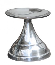 Casa Padrino Scultura di Calcio su Base in Alluminio Lucidato Argento 20 cm Deco Palla Figura Design Sport