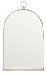 Casa Padrino Miroir Mural de Luxe en Métal Nickelé, Argent, 93 x 56 cm Casa Padrino Miroir Mural de Luxe en Métal Nickelé, Argent, 93 x 56 cm
