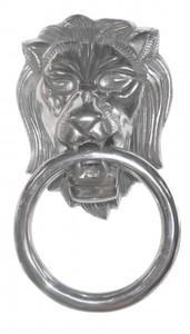 Handtuch Halter Löwe Löwenkopf Aluminium Metal Hand Tuch Halterung Barock Jugendstil Prunkvoll Casa Padrino Luxus Deko