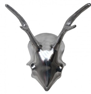 Geweih Deer Hirsch Wandhirsch Wandgeweih Wandschädel schädel aluminium schädel aluminum skulpture wall 