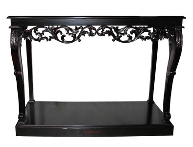 Casa Padrino Designer Console Table Black Antique Style Baroque Furniture 90 x 119 x 45 cm Casa Padrino Designer Console Table Black Antique Style Baroque Furniture 90 x 119 x 45 cm