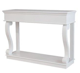 Casa Padrino Baroque Console Table White - Luxury Antique Style Sideboard - 140 x 100 x 45 cm