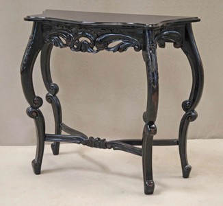 Casa Padrino Baroque Console Table in Antique Black Style - Medium Size - 82 x 36 x 75 cm Casa Padrino Baroque Console Table in Antique Black Style - Medium Size - 82 x 36 x 75 cm