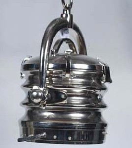 Casa Padrino Industrial Pendant Light in Industrial Design, Silver Nickel-Plated, 40 x 40 x 49 cm Casa Padrino Industrial Pendant Light in Industrial Design, Silver Nickel-Plated, 40 x 40 x 49 cm