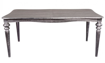 Casa Padrino Baroque dining table extendable silver anthracite 180-230 cm - Table Casa Padrino Baroque dining table extendable silver anthracite 180-230 cm - Table
