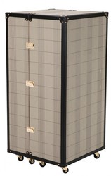Casa Padrino Luxury Bar Cabinet in Vintage Suitcase Design - Art Deco Baroque Style Commode - 88 x 88 x H. 122 cm Casa Padrino Luxury Bar Cabinet in Vintage Suitcase Design - Art Deco Baroque Style Commode - 88 x 88 x H. 122 cm