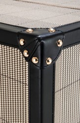 Casa Padrino Luxury Bar Cabinet in Vintage Suitcase Design - Art Deco Baroque Style Commode - 88 x 88 x H. 122 cm Casa Padrino Luxury Bar Cabinet in Vintage Suitcase Design - Art Deco Baroque Style Commode - 88 x 88 x H. 122 cm