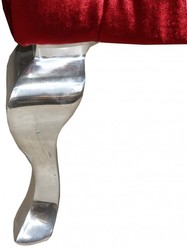 Casa Padrino Baroque Dinner Chair Bordeaux / Silver - Designer Chair - Luxury quality high chair high back Casa Padrino Baroque Dinner Chair Bordeaux / Silver - Designer Chair - Luxury quality high chair high back