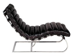 Casa Padrino Luxury Genuine Leather Vintage Armchair Art Deco Style Black - 110cm x 60cm x 78cm Casa Padrino Luxury Genuine Leather Vintage Armchair Art Deco Style Black - 110cm x 60cm x 78cm